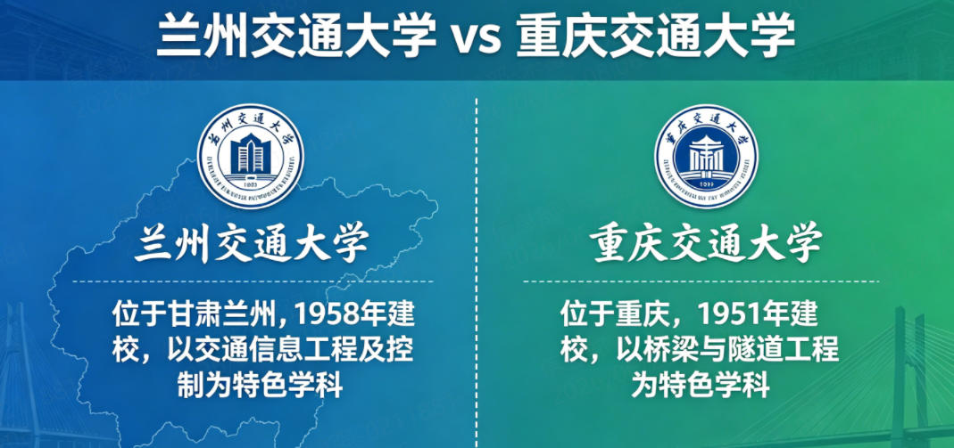 兰州交通大学 vs 重庆交通大学哪个好?各有哪些优势